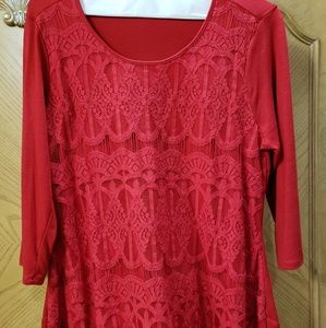 Kim Rogers Lace Front Tunic